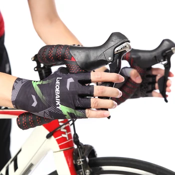 Bezešvé Cyklistické Rukavice Half finger Muži Ženy Letní MTB Silniční Kolo Cyklistické Rukavice Posilovna Fitness Non-slip Sport Guantes Ciclismo