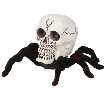Simulace Kostra Tarantule Trik Hračky Plyšové py Žert Skull Spider Infračervené Dítě Halloween Novinka Hračka
