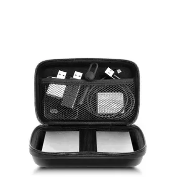 2ks EVA Kabel Úložný Box, Sluchátka, Pouzdro Mobilní Organizér na Zip Pouzdro
