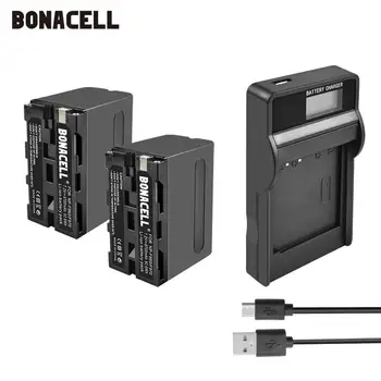 Bonacell 7.2 V 8700mAh NP-F960, NP-F970 NP F960 F970 F950 Baterie+LCD Nabíječka Pro Sony PLM-100 CCD-TRV35 MVC-FD91 MC1500C L50