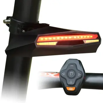 Nabíjecí Bike Zadní Světlo, Dálkové Ovládání Blinkru Kol Jízda Na Kole Projektor Bezpečnost Varování Lampa Zadní Svítilna